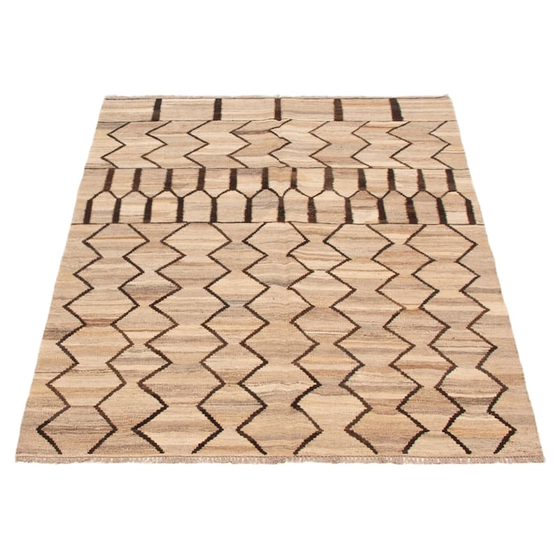 Sivas Khaki Kilim 4'9" x 6'6" - 4'9 x 6'6