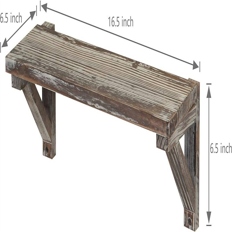 Wall Mounted Floating Shelves - 6.5"D x 16.5"W x 6.5"H