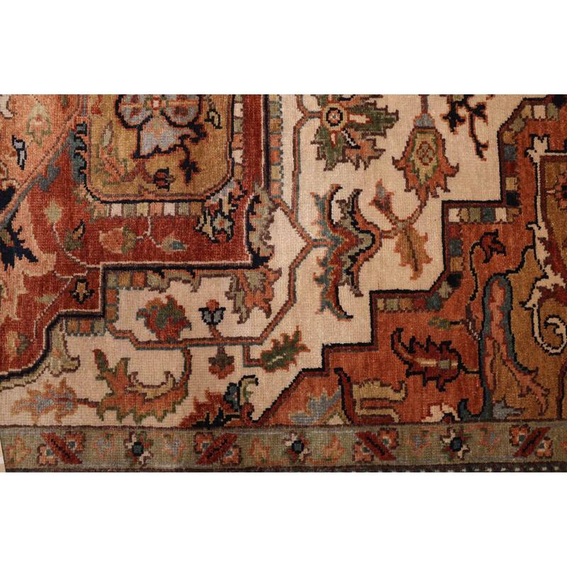 ECARPETGALLERY Hand-knotted Jules Sultane Ivory Wool Rug - 7'11 x 9'8