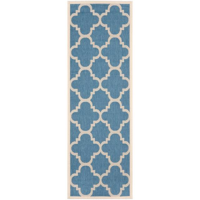 SAFAVIEH Courtyard Maryanne Indoor/ Outdoor Waterproof Patio Backyard Rug