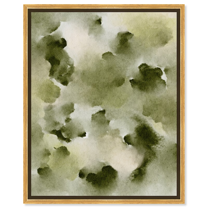 Art Remedy Scented Cedar Framed Watercolor Boho Abstracts - 37 x 46 - Gold