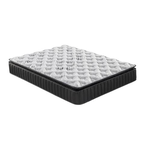 Pal 12 Inch Queen Hybrid Gel Mattress, Pocket Coil, Soft Knitted Cover