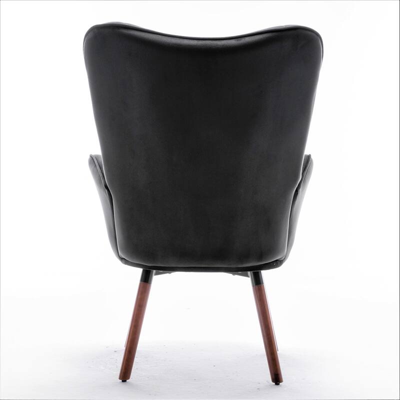 Kreedence 26.38" W Microfiber Accent Chair with Wing Back Design