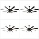 preview thumbnail 11 of 11, Chichoice 72" Farmhouse Large Ceiling Fan with Lights and Remote, 8-Blade 6 Speeds DC Motor Caged Ceiling Fan for Large Room