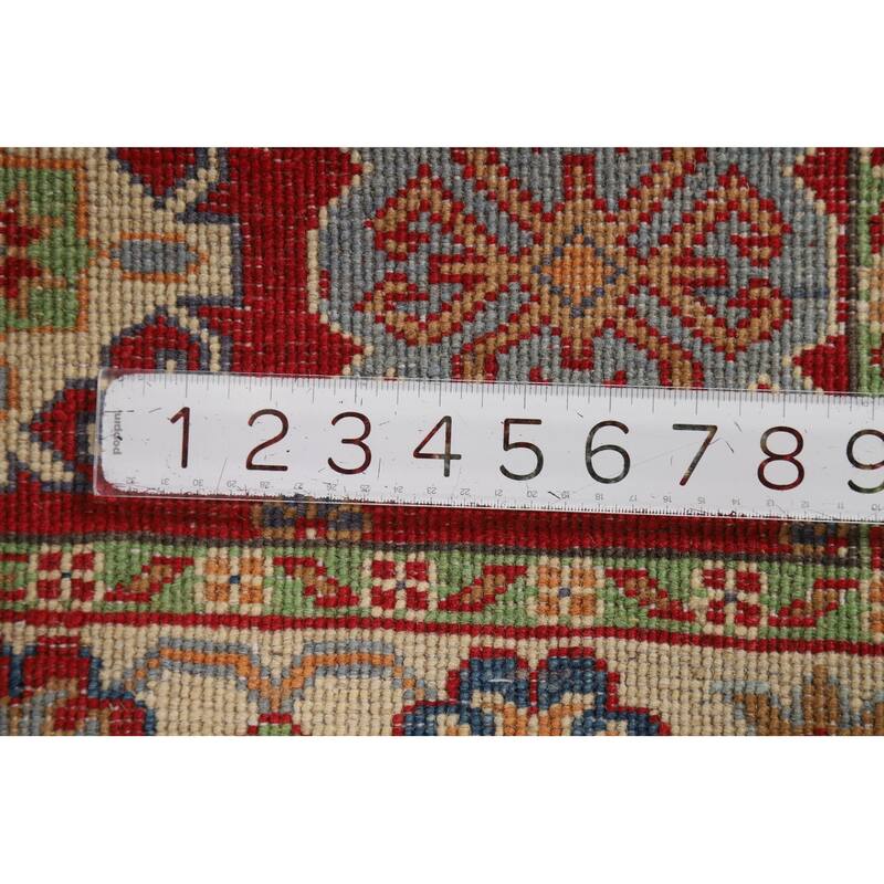 Red Kazak Oriental Accent Rug Handmade Wool Carpet - 2'8"x 3'9"