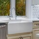 preview thumbnail 1 of 13, Large White Fireclay Apron Front Farmhouse Kitchen Sink