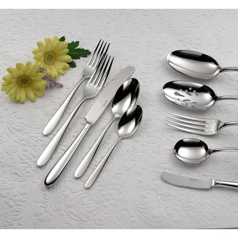 Oneida 18/0 Stainless Steel Mascagni II Round Bowl Soup Spoons (Set of 12)