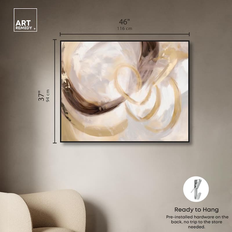 Dreamy Swirls III Canvas by Art Remedy