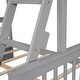 preview thumbnail 18 of 17, Minimalist Design Twin Over Full Wood Bunk Bed with Ladders,Solid Pine Wood Bed with Two Storage Drawers