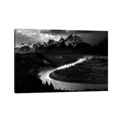 iCanvas "The Tetons - Snake River" by Ansel Adams Canvas Print