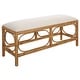 preview thumbnail 2 of 2, Uttermost 23755 Laguna 48" Wide Wood Framed Fabric Bench