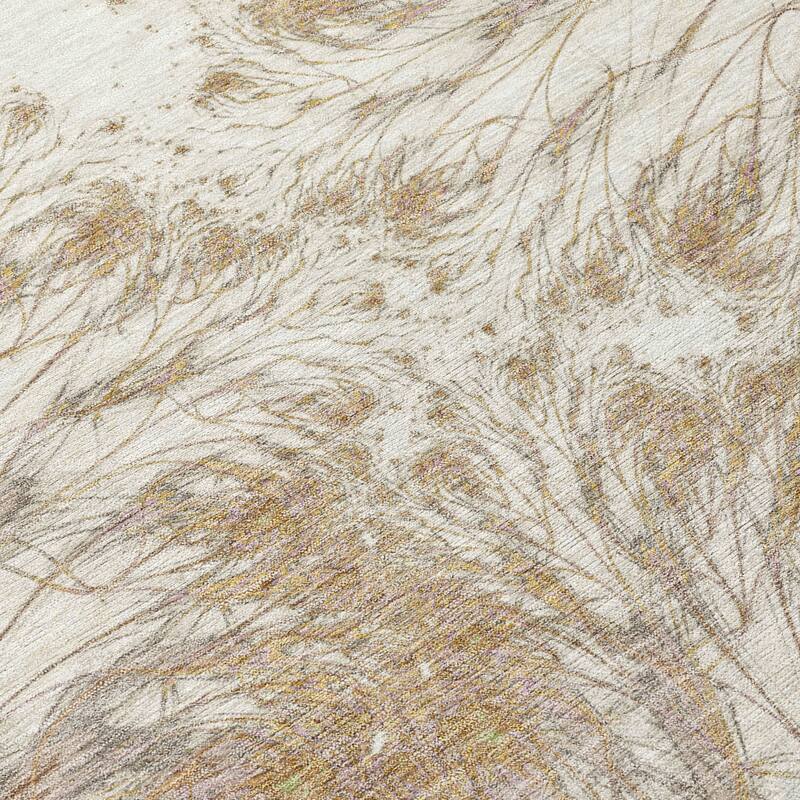 Machine Washable Indoor/ Outdoor Modern Cheraw Chantille Rug