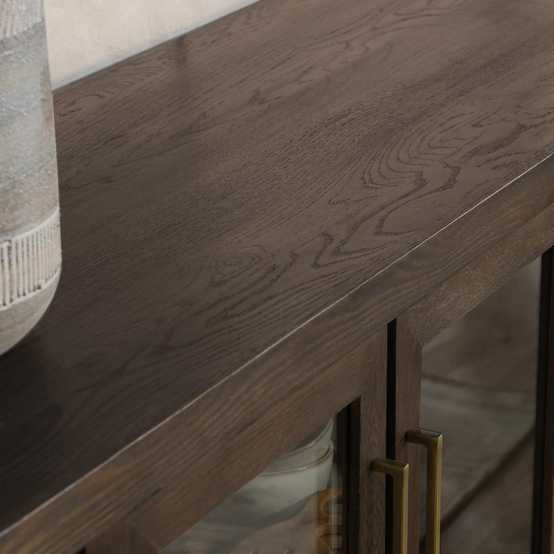 Classic Home Bradley 108" Oak Buffet Sideboard