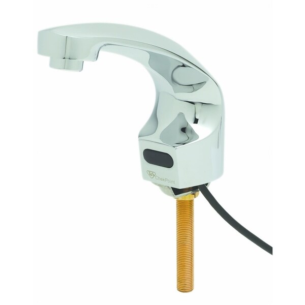 T and S Brass EC-3102-VF05 0.5 GPM Single Hole Deck Mounted Electronic Sensor Lavatory Faucet with Integral Spout - Chrome