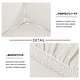 preview thumbnail 17 of 16, Enova Home Ivory Ultra Soft Rhombus Jacquard Polyester Spandex Fabric Box Cushion Armchair Slipcover - N/A