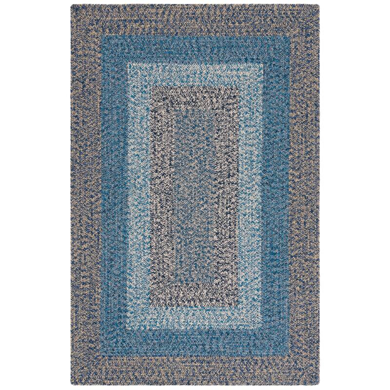 SAFAVIEH Handmade Braided Ecenur Indoor/Outdoor Machine Washable Rug - 3' x 5' - Navy/Blue