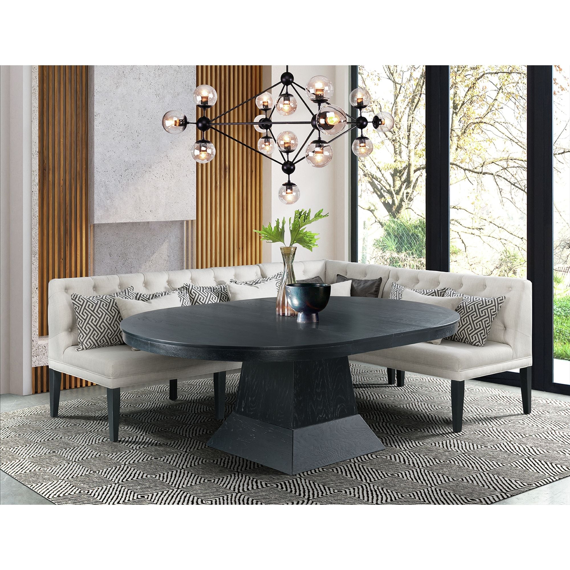 Picket House Furnishings Mara 4 Piece Oval Dining Table Set