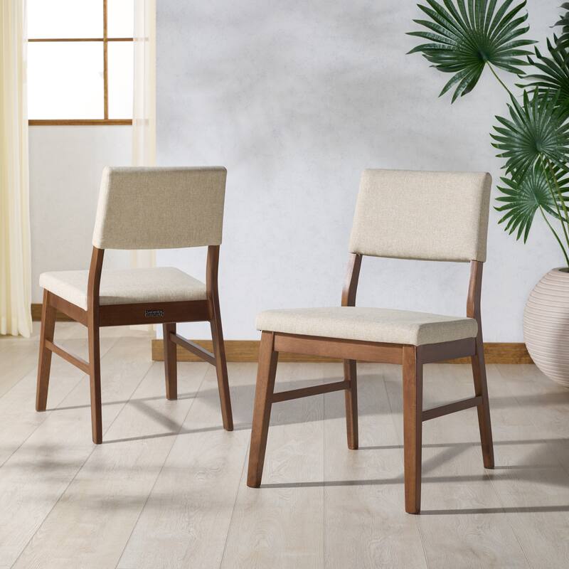 SAFAVIEH COUTURE Jessbrina Wood Dining Chair (Set of 2) - 20"W x 24"D x 34"H
