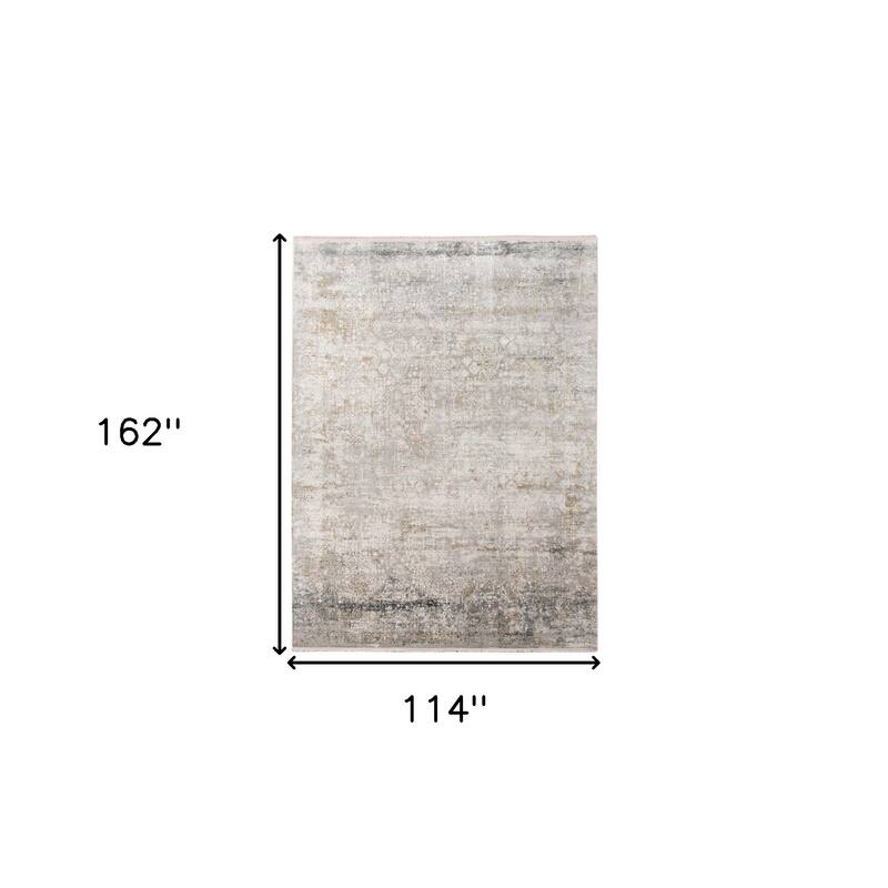 HomeRoots Medallion Contemporary Rectangle Area Rug