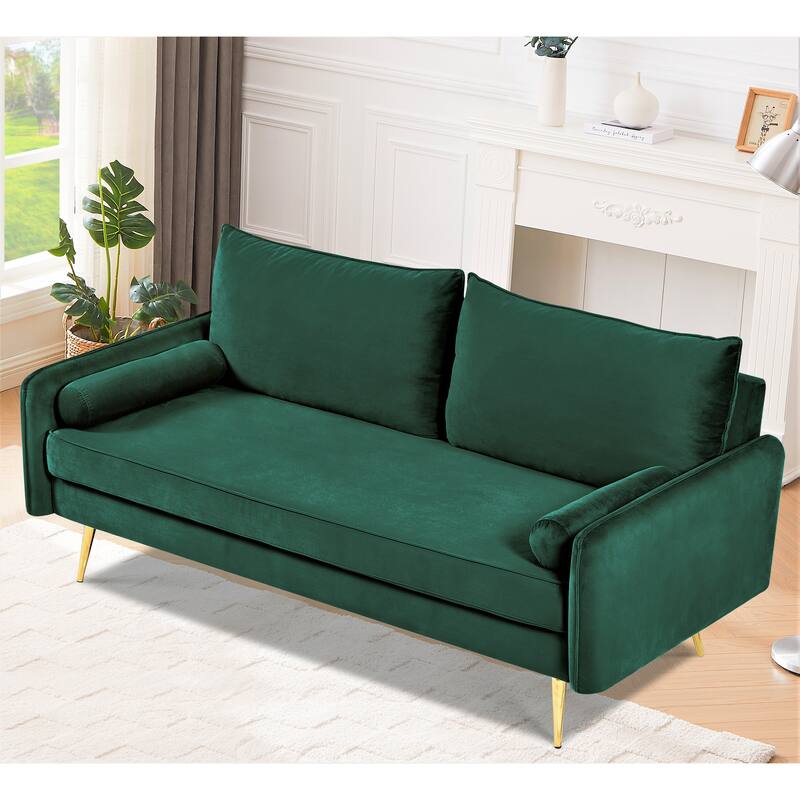 Villeda 70''W Polyester Square Arms Sofa
