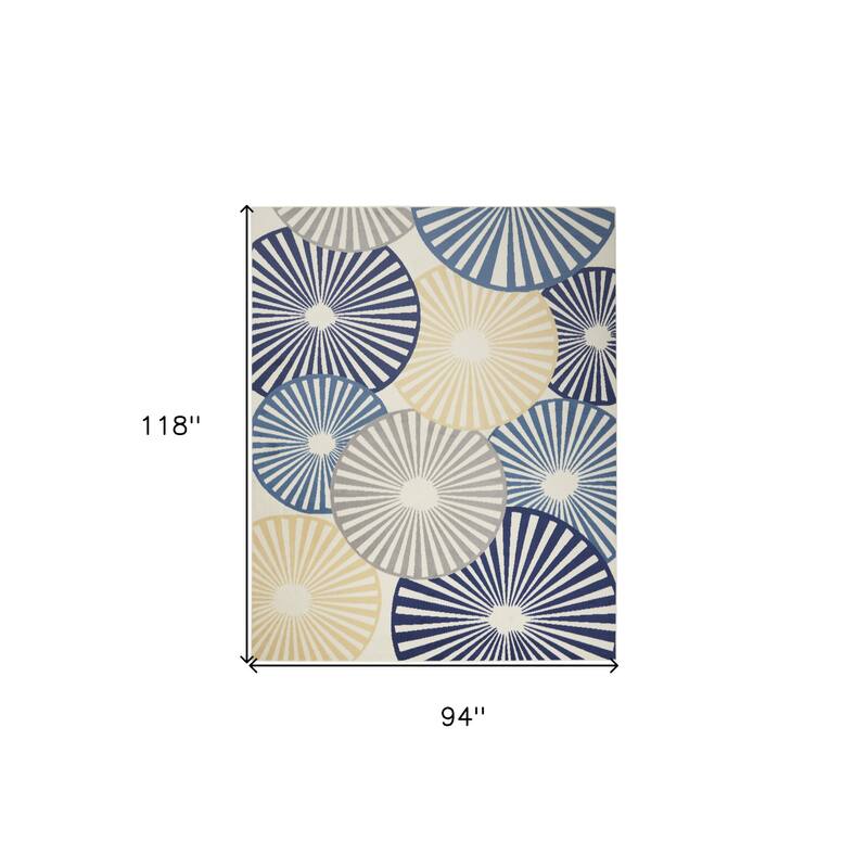 Luwa Power Loomed Geometric Modern Area Rug By HomeRoots - 118' X '94' X '0.5