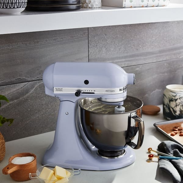 slide 2 of 10, KitchenAid Artisan Series 5 Quart Tilt-Back Head Stand Mixer in Matte Black