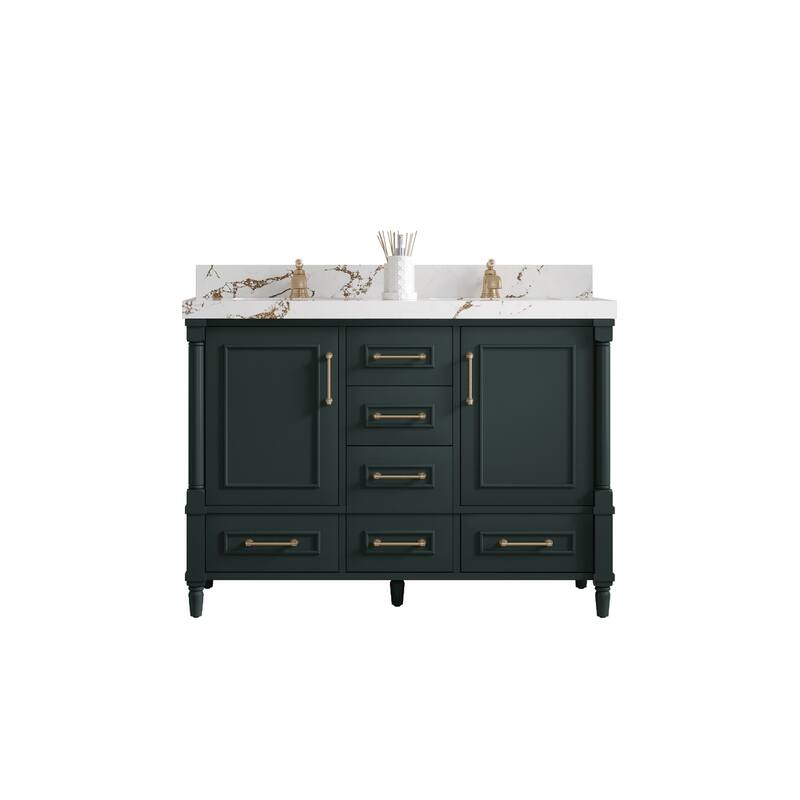 Willow Collections 48 in. W x 22 in. D Aberdeen Double sink Bathroom Vanity with Countertop