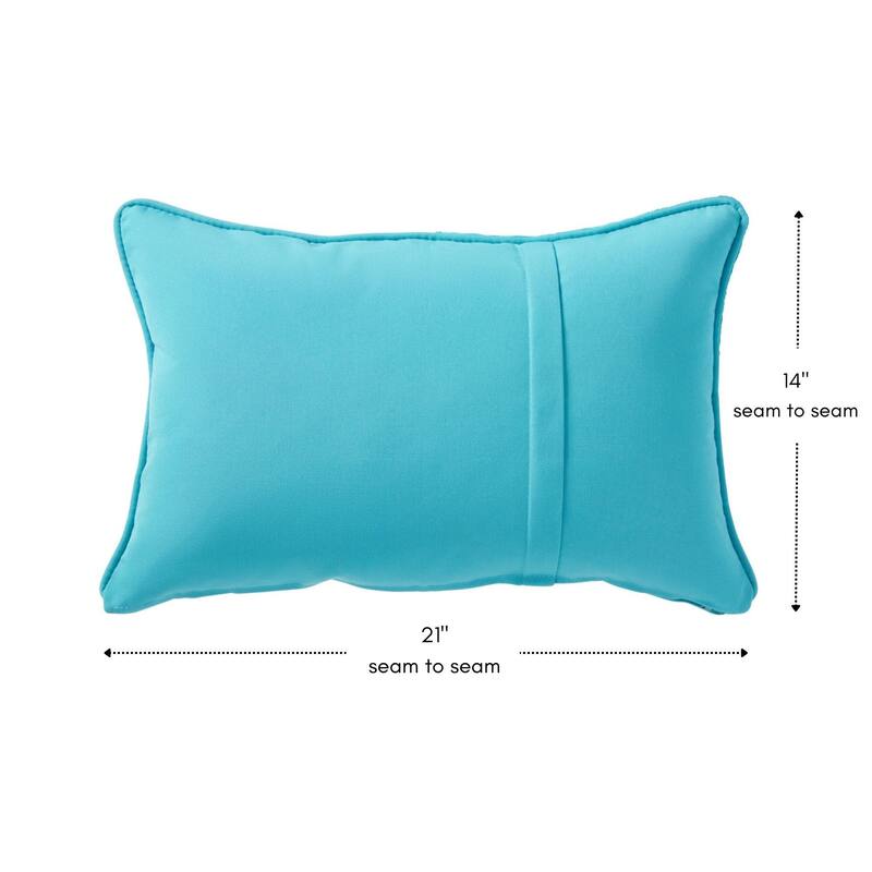 Greendale Home Fashions Sunbrella 21" x 14" Rectangle Outdoor Throw Pillow (Set of 2)