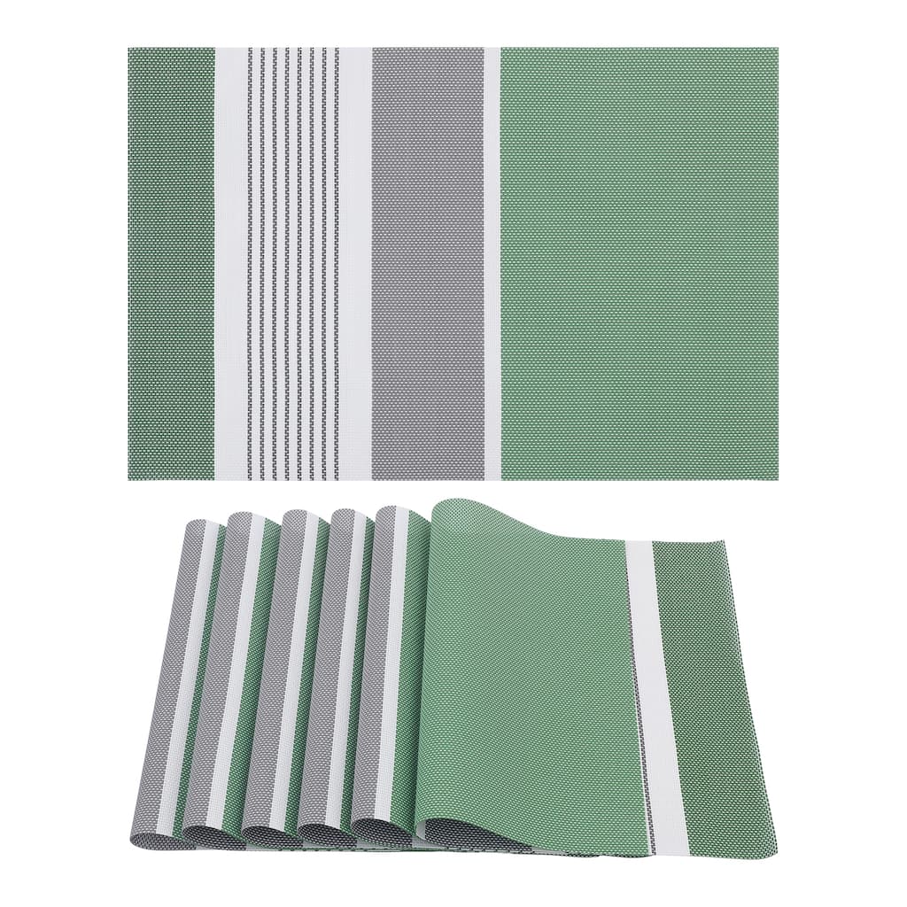 Farmhouse Placemats Set of 6 Placemats for Dining Table Decor Indoor Outdoor Kitchen Table Mat Wipe Clean - 18*12in