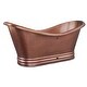preview thumbnail 2 of 8, Euclid 6' Copper Freestanding Bathtub with Faucet and Drain Kit