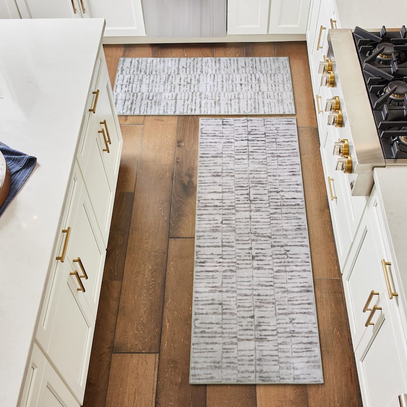 Wyatt & Ash Dream Mink Rugs - 2" x 6' / 2' x 4' - Biege/Cream