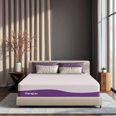 Sersper 10-inch Gel-Infused Memory Foam Mattress,Suitable for Adjustable bed