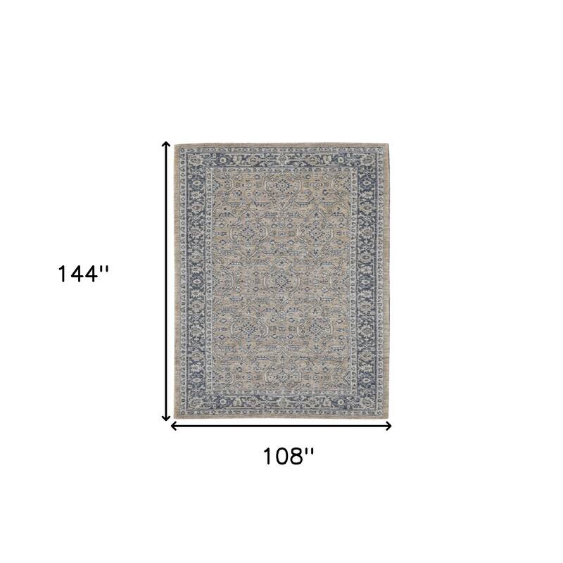 HomeRoots Medallion Traditional Rectangle Area Rug