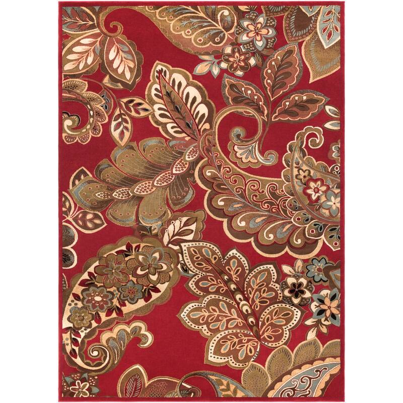 Livabliss Transitional Riley Paisley Area Rug