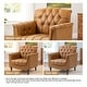 preview thumbnail 43 of 69, Tufted Vegan Leather Accent Chair Upholstered Armchair