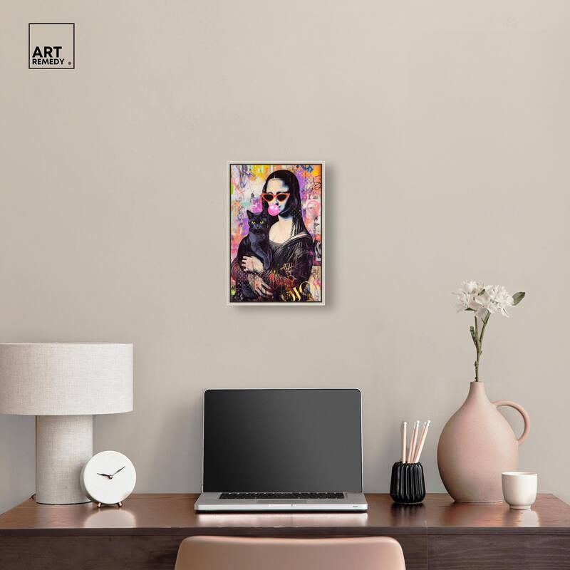 Classical Gal and Her Companion Canvas by Art Remedy