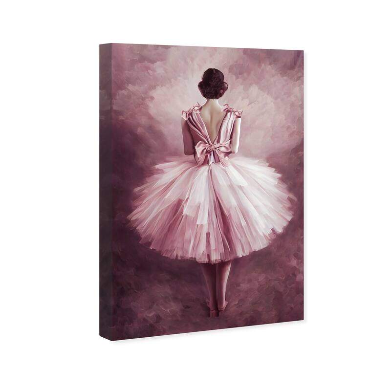 Wynwood Studio Fashion and Glam Ballerina III Brown and Traditional Wall Art Canvas Print
