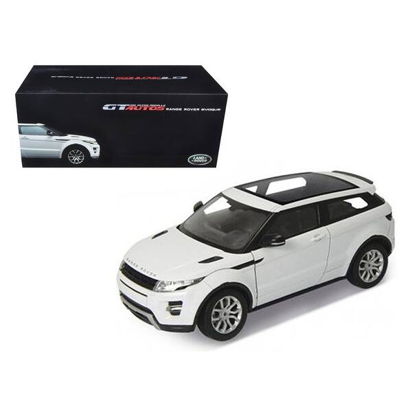 Shop Range Rover Evoque White With White Roof 1 18 Diecast Car Model By Welly Overstock 15624391