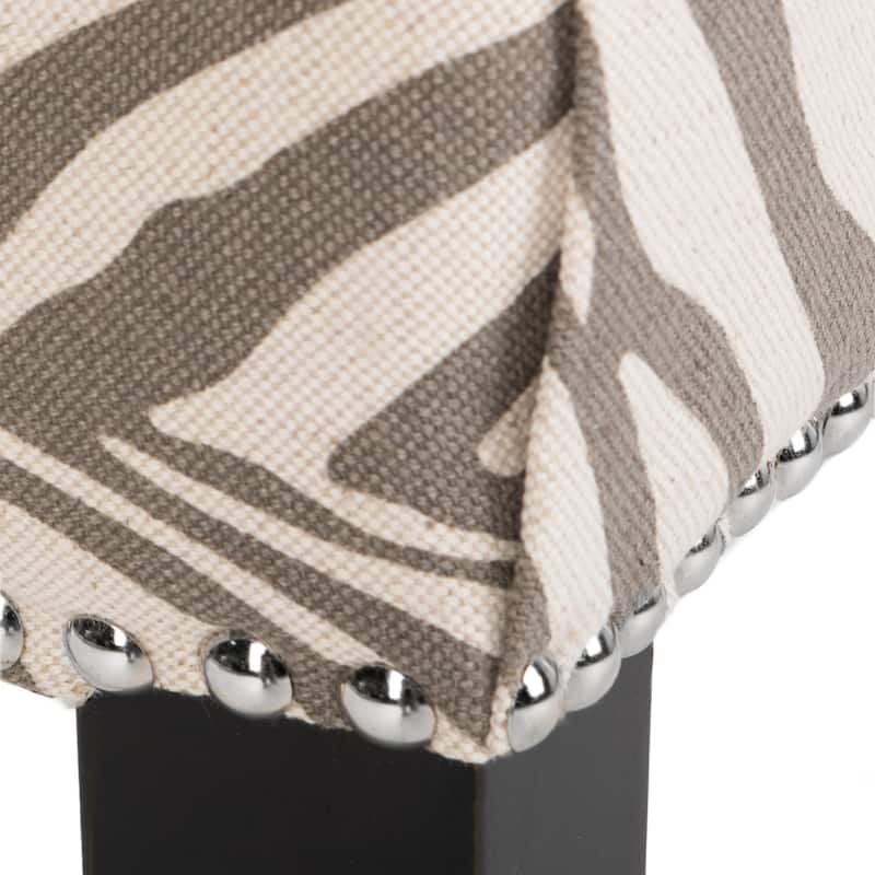 SAFAVIEH Brittney Beige Linen Dining Chair - 22" x 24.8" x 36.4" - 22"Wx25"Dx36"H