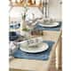 DII French Blue Quilted Farmhouse Placemat (Set of 6)