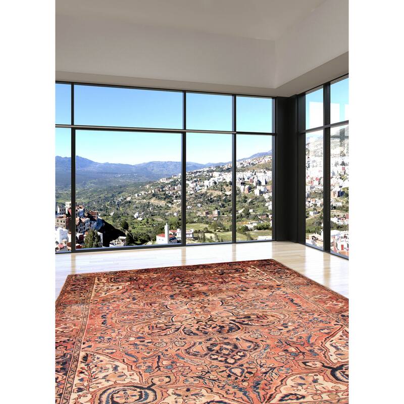 ECARPETGALLERY Hand-knotted Sarabi Copper Wool Rug - 8'2 x 11'8