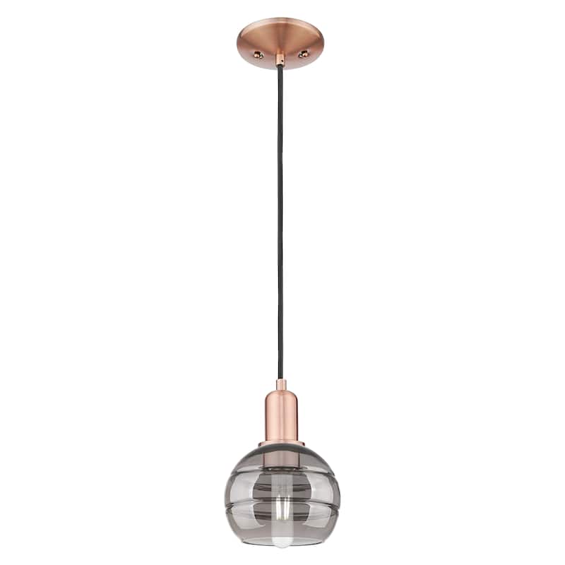 Innovations Lighting Endless Possibilities Arcadia - Rochester - 1 Light 6" Cord Hung Mini Pendant - Antique Copper