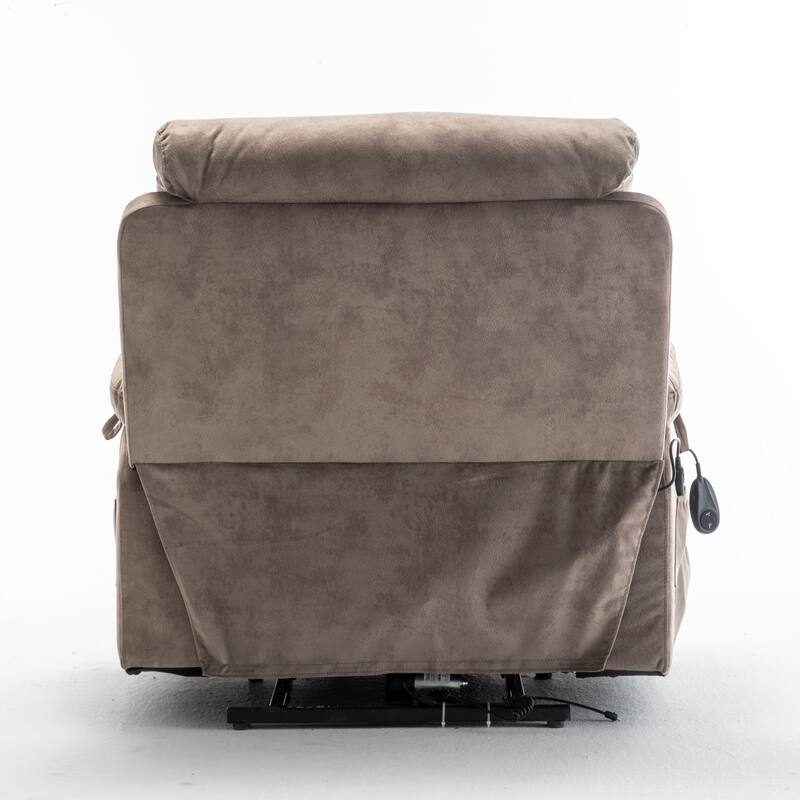 Brown Power Lift Recliner with Massage, Heat & German Motor