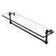 preview thumbnail 54 of 55, Allied Brass 16 Inch Glass Vanity Shelf with Integrated Towel Bar 22 - Matte Black