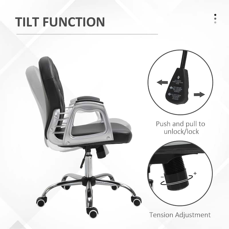 PU Leather Home Office Chair