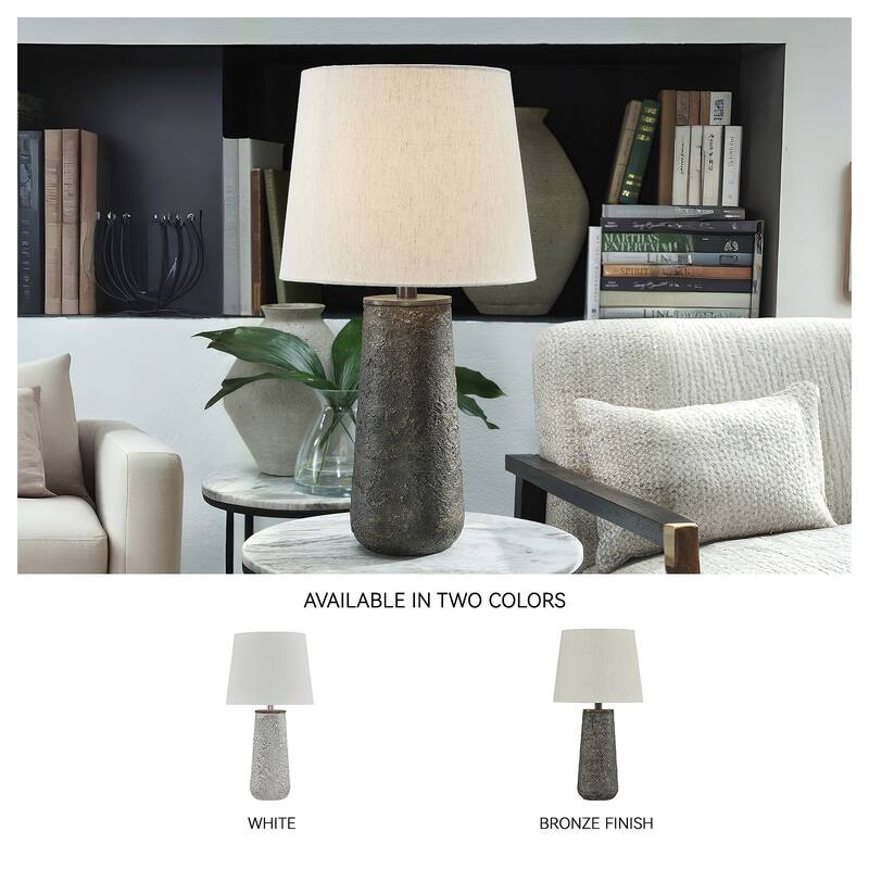 Signature Design by Ashley Chaston Bronze Table Lamp (Set of 2) - 12"W x 12"D x 24"H