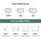 preview thumbnail 6 of 16, 2 Pack Medium Goose Feather Down Bed Pillows with Soft Cotton Cover - White