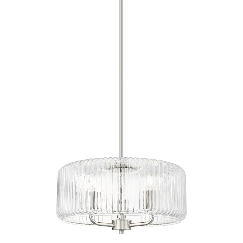 Innovations Lighting 436-3S-9-16 Windsor Pendant Windsor 3 Light 16" - Brushed Satin Nickel / Clear Windsor