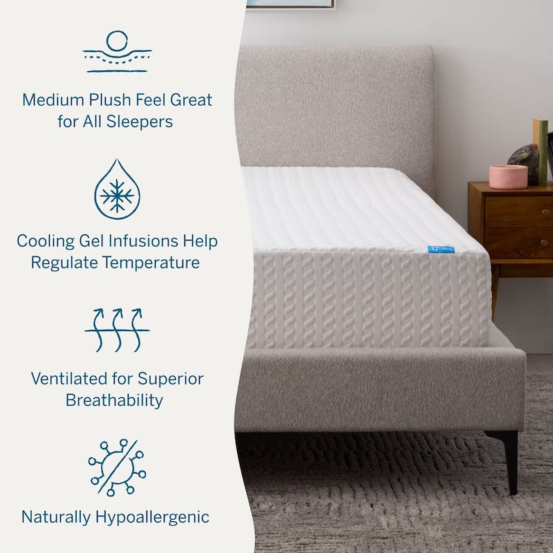 Lucid SureCool 12-inch Gel Memory Foam Mattress