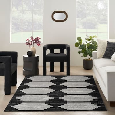 Nourison Modern Passion Mid Century Modern Geometric Area Rug